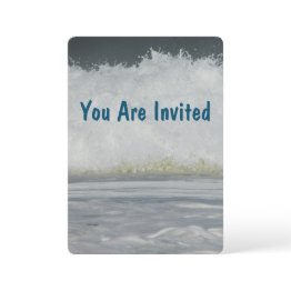 Small Family Beach Vacation Annual Summer Trip Invite Front View