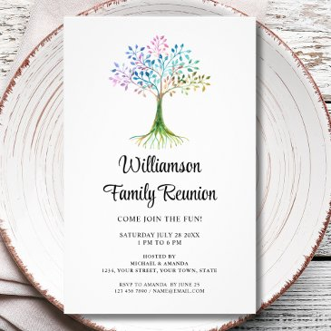 family reunion family tree invitation flyer