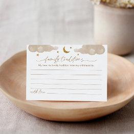 Small Family Traditions Twinkle Star Baby Shower Invitations Front View