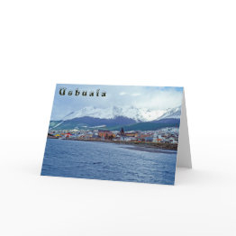 Small Famous Ushuaia - Tierra Del Fuego, Argentina Invitations Front View