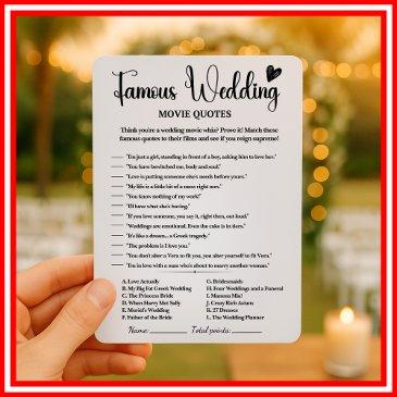 famous wedding movie quotes bridal shower games invitation