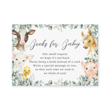 farm animals greenery barnyard books for baby enclosure invitations