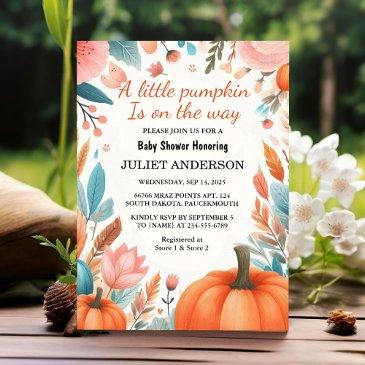farm pink blue boho girl boy fall baby shower invitation