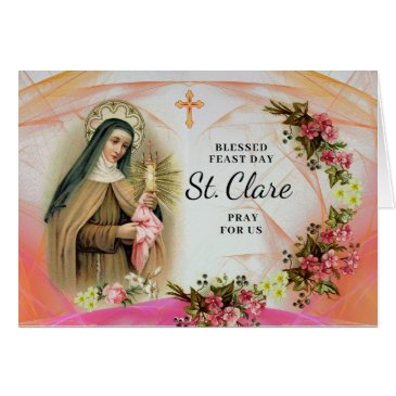 feast day of saint clare franciscan aura