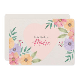 Small Feliz Dia De La Madre Holiday Invitations Front View