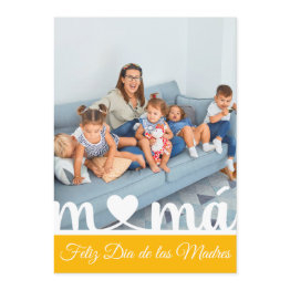 Small Feliz Dia De Las Madres Spanish Flat Greeting Invitations Front View