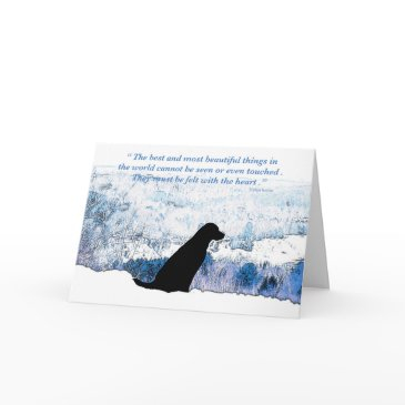 felt with the heart - black lab invitations