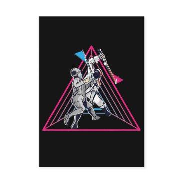 fencing game gamer fencer sport 90s fencing enclosure invitations