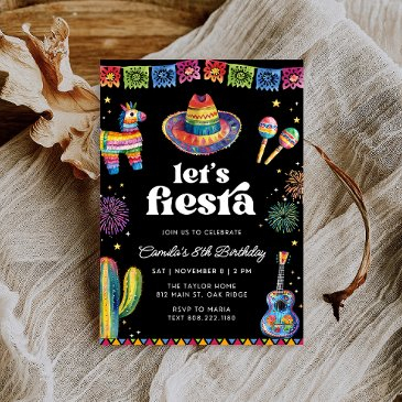 fiesta birthday invitation