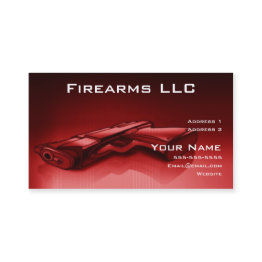 Small Firearms Dealer Business Invitations Front View