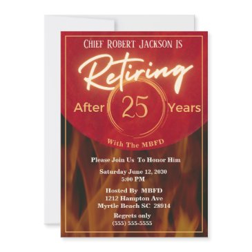 firefighter retirement party invitation