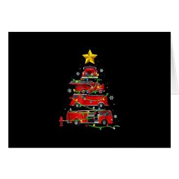 firefighter truck christmas tree men women