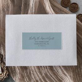 Small First Bloom Coordinate Guest Address Labels Front View