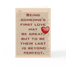 Small First Love - Greeting Invitations Front View