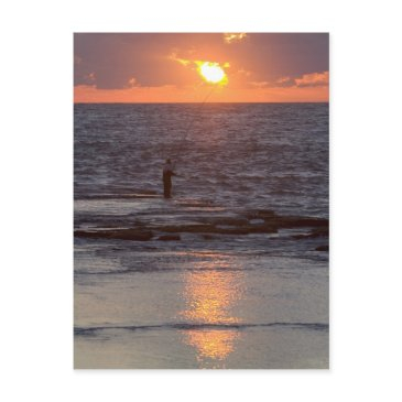 fisherman in byblos at sunset, lebanon postinvitations
