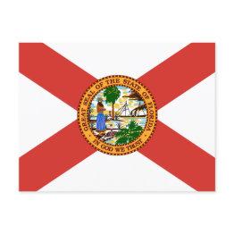 Small Flag Of Florida Postinvitations Front View
