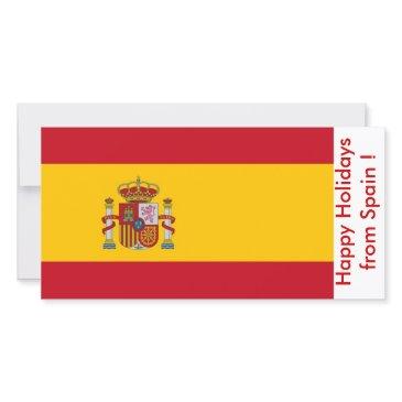 flag of spain, happy holidays from spain holiday invitations
