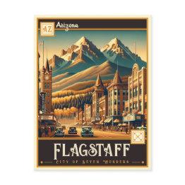Small Flagstaff, Arizona | Vintage Postinvitations Front View