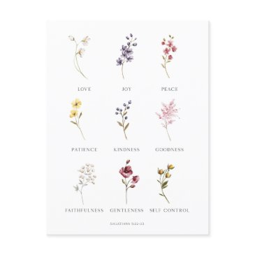floral fruit of the spirit galatians 5 postinvitations