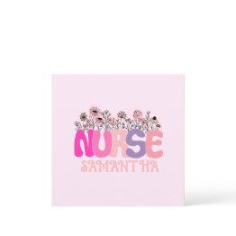 Small Floral Nurse Front View