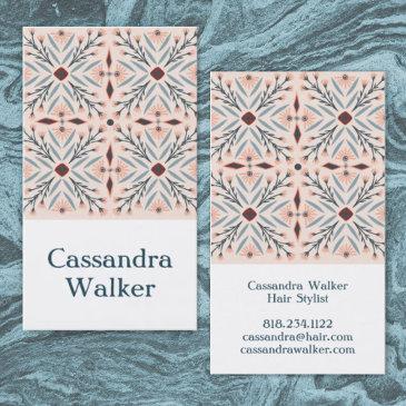 floral pattern dolores tiles pink business invitations