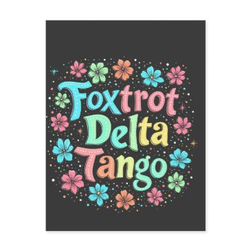 floral subtle anti trump 8647 anti maga holiday postinvitations