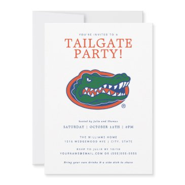 florida gators tailgate party invitation