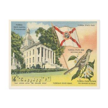 florida state symbols vintage tallahassee postinvitations
