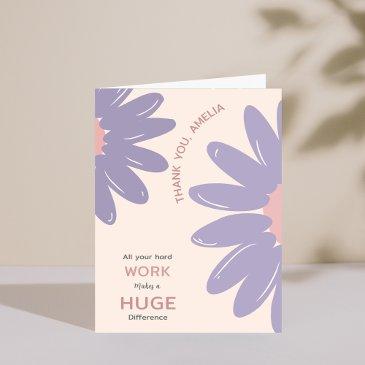 flower employee staff appreciation thank you invitations