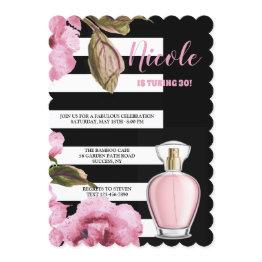 Small Flowers And Fragrance Invitation Front View