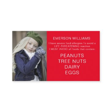 food allergy alert personalized chef playdate invitations