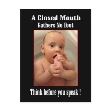 foot in mouth - funny sayings postinvitations