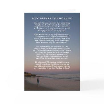 footprints in the sand | sympathy invitations