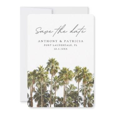 fort lauderdale wedding florida save the date invitation