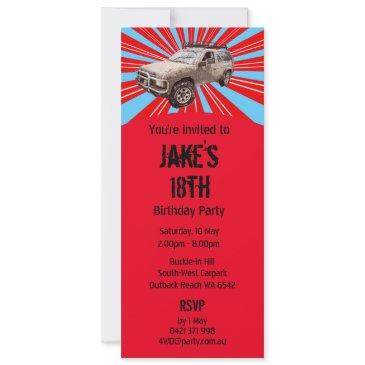 four-wheel driving invitation