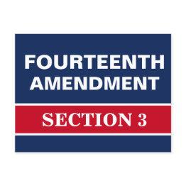 Small Fourteenth Amendment Section 3 Constitution Postinvitations Front View