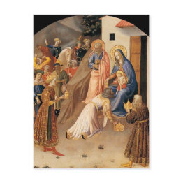 Small Fra Angelico- Adoration Of The Magi Postinvitations Front View