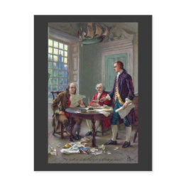 Small Franklin, Adams And Jefferson In Philadelphia 1776 Postinvitations Front View