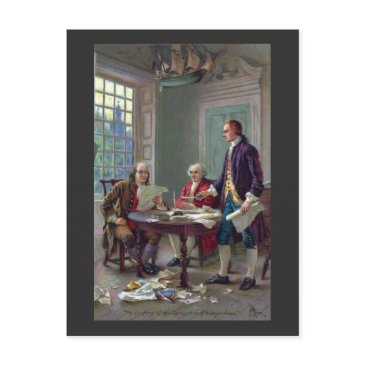 franklin, adams and jefferson in philadelphia 1776 postinvitations