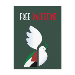 Small Free Palestine Postinvitations Front View