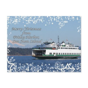 friday harbor ferry christmas happy holidays holiday postinvitations