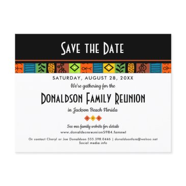 fun festive family reunion or party save the date announcement postinvitations