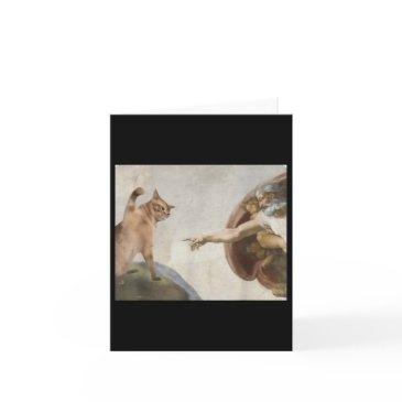 funny cat god creation of adam meme michelangelo j invitations