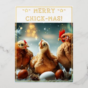 funny christmas quote cute fun chicks photography foil holiday postinvitations