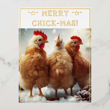 funny christmas quote cute fun chicks photography foil holiday postinvitations