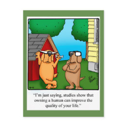 Small Funny Dog Humor Postinvitations Spectickles Front View