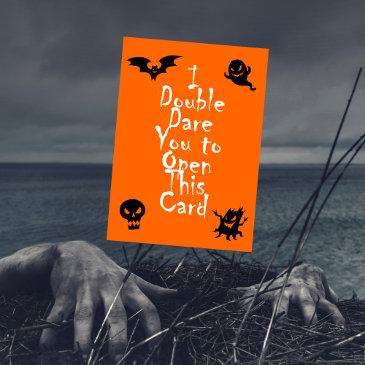 funny double dare happy halloween kidding invitations