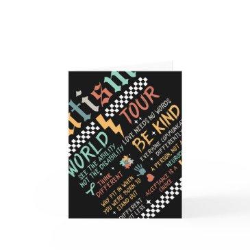 funny i rock the spectrum autism world tour autism invitations