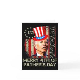 Small Funny Joe Biden Happy 4th Of Father's Day Shirts 4 Invitations Front View