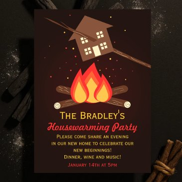 funny literal housewarming party invitation